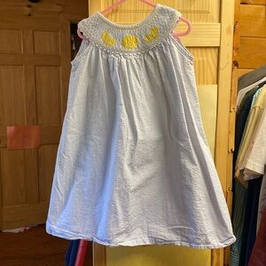 Smocked lemon dress